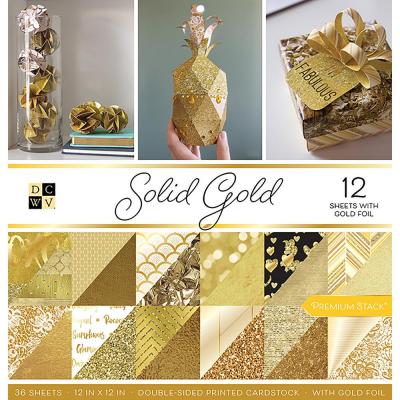 DCWV Paperpad 12x12 - Solid Gold